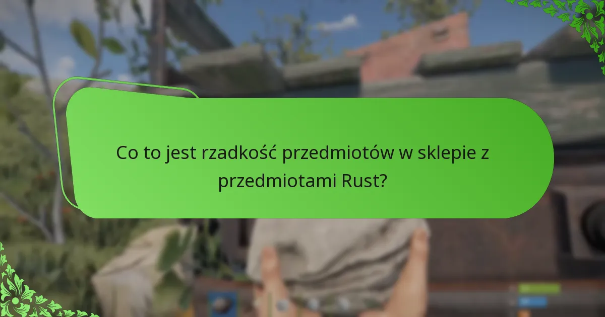 Kiedy przedmioty rotują w sklepie z przedmiotami Rust?