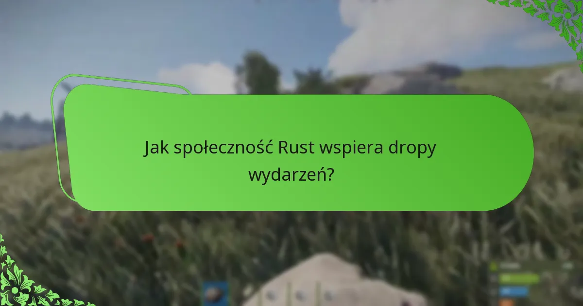 Jak dropy wydarzeń w Rust porównują się do innych wydarzeń w grach?