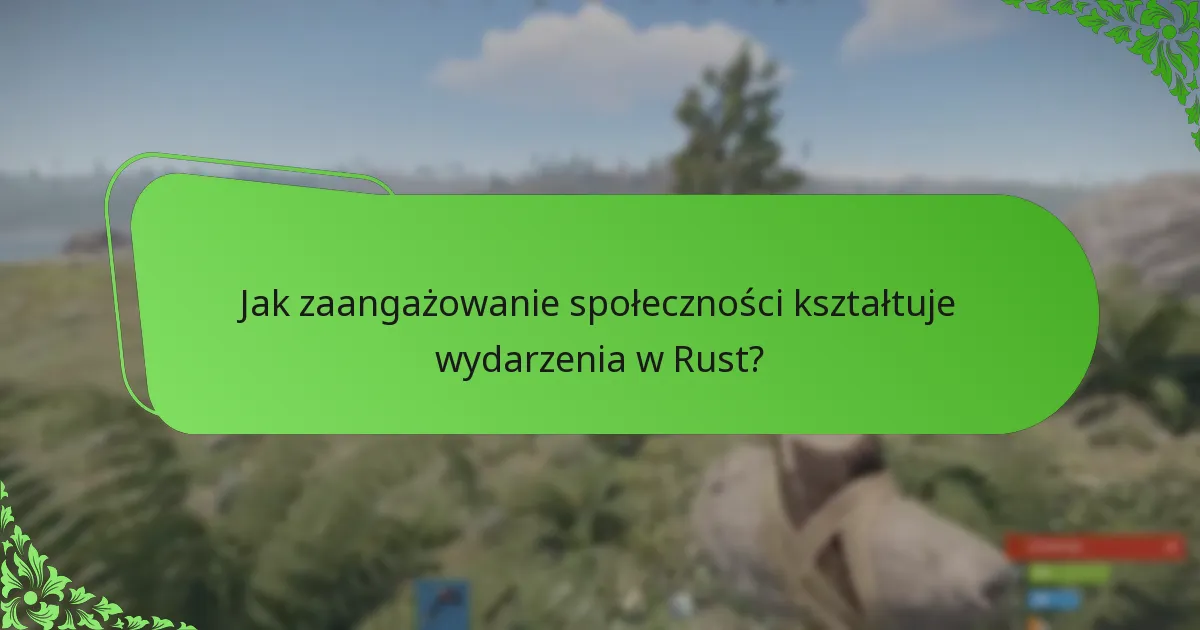 Jak zaangażowanie społeczności kształtuje wydarzenia w Rust?