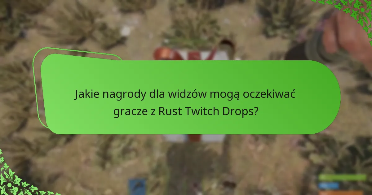 Jakie nagrody dla widzów mogą oczekiwać gracze z Rust Twitch Drops?