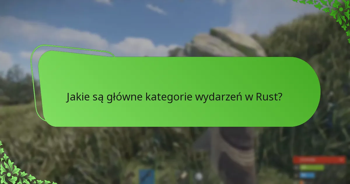Jakie są harmonogramy nadchodzących wydarzeń Rust?