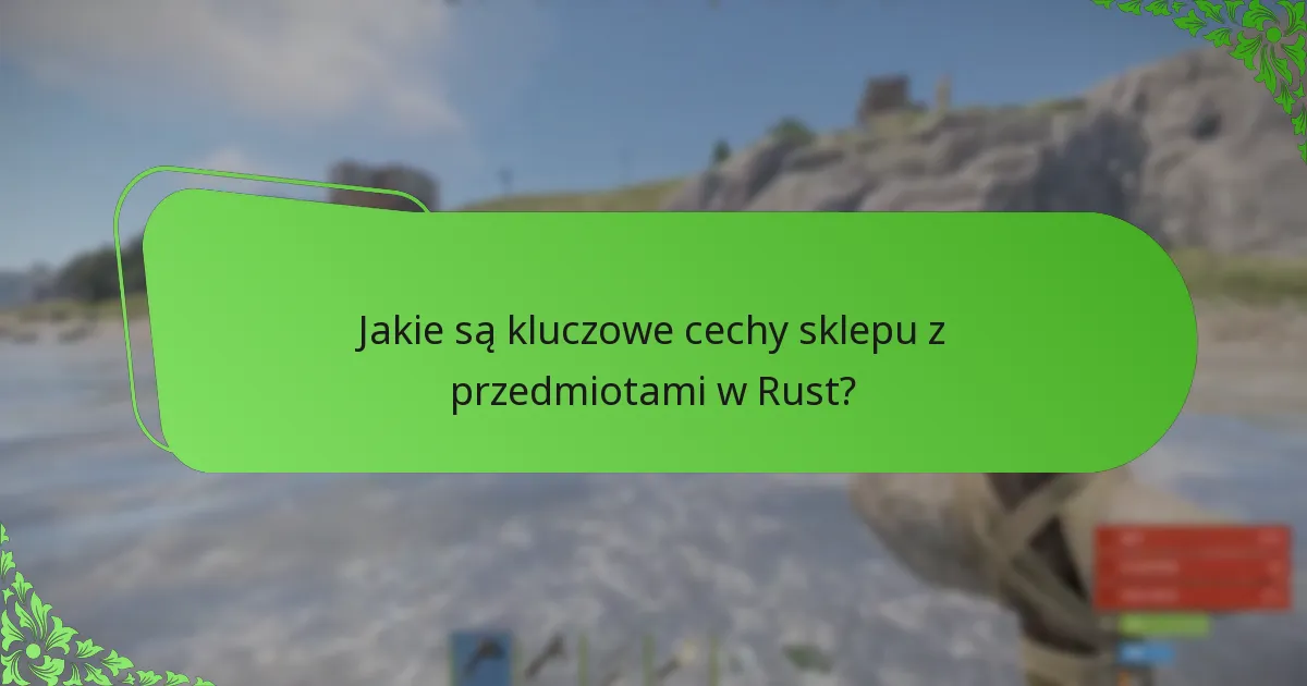Jaka jest struktura cenowa przedmiotów w sklepie z przedmiotami w Rust?